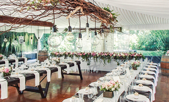 Bangalow Guesthouse Marquee - Bangalow Guesthouse Lawn - Byron Bay Hinterland Wedding Venues
